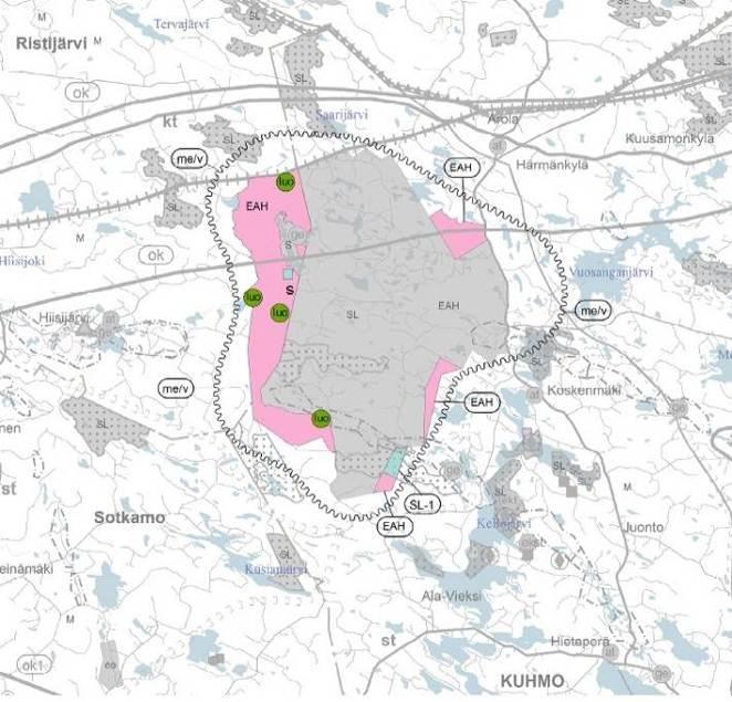 15 Kuva 17 Vaihemaakuntakaava Kainuun tuulivoimamaakuntakaava ja kaupan vaihemaakuntakaava ovat