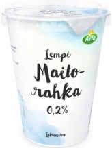 LAKTOOSITON Arla Lempi MAITORAHKA 0,2 % 400 g 4,23/kg 1