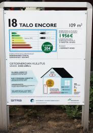 Messuilla laskettiin Asuntomessujen ja SITRAN toimesta kaikkien esiteltyjen omakotitalojen energia-arvot sekä vanhan että uuden lainsäädännön mukaisin menetelmin.