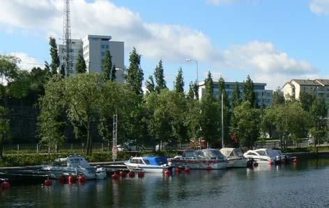 virkistyspalveluiden alueet, aukiot, kävelykadut Tammerkosken
