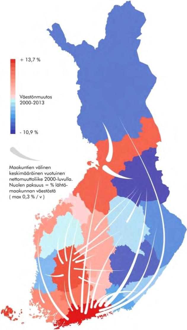 Tavoitteellisella palveluverkolla, jolla pyritään tukemaan ja tiivistämään edes eri tasoisia kaupunkikeskuksia, on hajautettuja malleja paremmat edellytykset tukea keskusverkon alueellista tasapainoa.