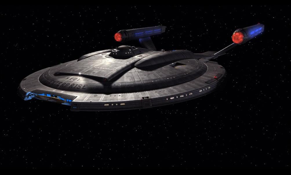 19 4.1 Mallinnuskohteen tarkastelua Mallinnuskohteenani oli tv-sarjan Star Trek Enterpirse nimikkoavaruusalus Enterprise. Malli on valmistettu esirendatun 3d-grafiikan tarpeisiin.