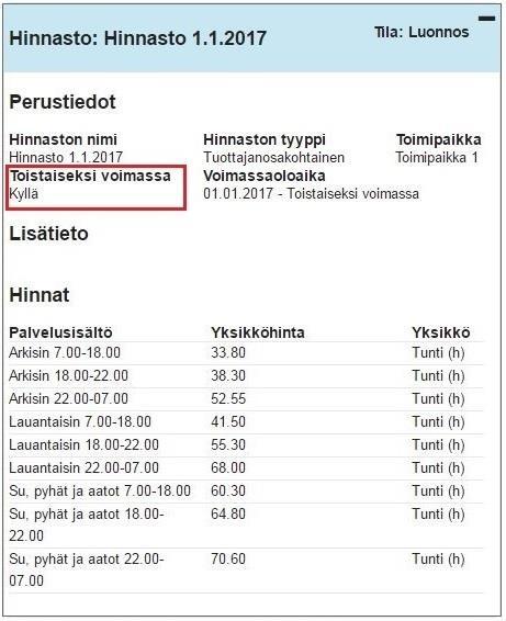 Yhteenveto välilehdellä näytetään yhteenveto hakemuksesta ja liitteistä. Varmista että yhteenveto näyttää esimerkin mukaiselta ja lähetä hakemus kunnalle vasta kun kaikki tiedot on täytetty.