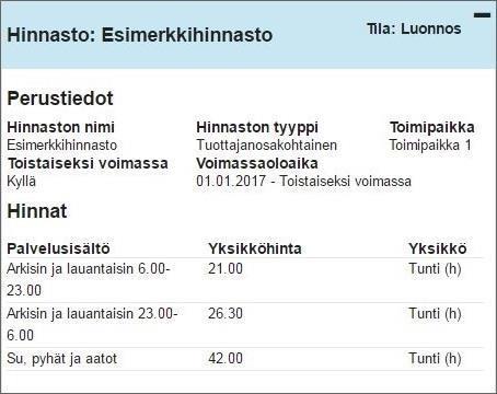 Yhteenveto välilehdellä näytetään yhteenveto hakemuksesta ja liitteistä. Varmista että yhteenveto näyttää esimerkin mukaiselta ja lähetä hakemus kunnalle vasta kun kaikki tiedot on täytetty.