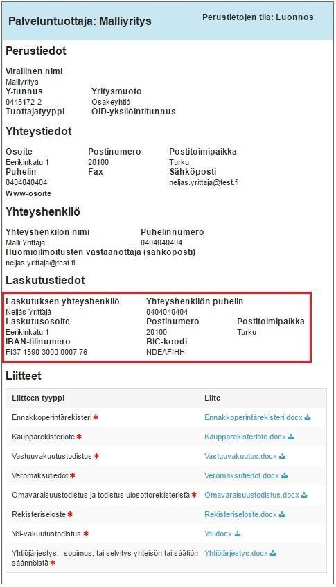 Palveluntuottajaksi hakeutuminen uuteen palveluun tapahtuu Palvelut -sivun kautta. Sivun oikeasta laidasta löytyy kohta Hakeudu palvelusetelituottajaksi uuteen palveluun.