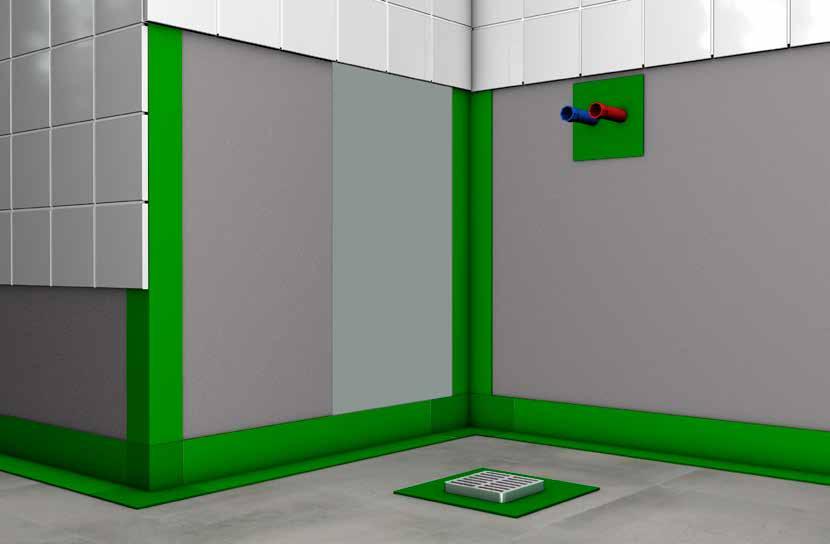 Vedeneristys laattojen alla Pitkäikäinen nautinto kylpyhuoneesta ja suihkutiloista edellyttää täydellistä ja muuttumatonta vedeneristysjärjestelmää.