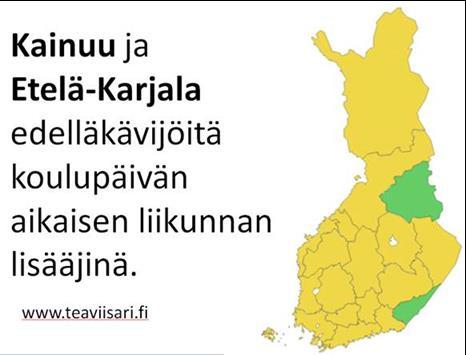 Peruskoulutuloksia 2015 kartalla - Esimerkki Liikuntaa