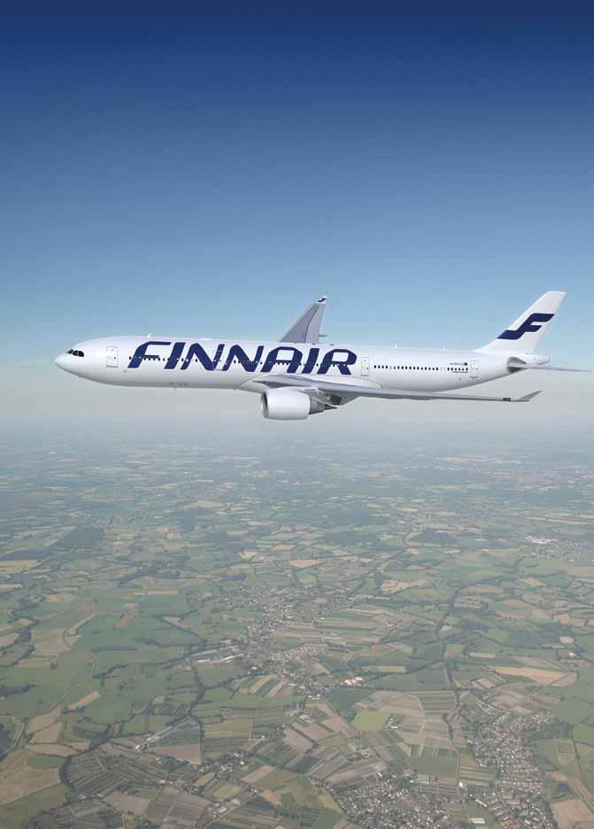 8 Sidosryhmät Finnair-konsernin yhteiskuntavastuuraportti 2010 9 Sidosryhmät Finnair-konsernin yhteiskuntavastuuraportti 2010 Airbus A330. Finnairin laivasto on yksi maailman moderneimmista.