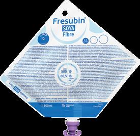 Maitoallergia Fresubin Soya Fibre EPA ja DHA kalaöljystä 500 ml EasyBag 1000 ml EasyBag Maitoproteiiniton letkuravintovalmiste, joka sisältää runsaasti kuitua Ravitsemuksellisesti täysipainoinen.