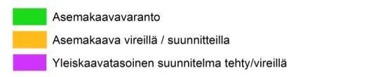 Nyt vireillä tai suunnitteilla olevat asemakaavat pitävät sisällään 11 vuoden tavoitteen asemakaavoitettavan teollisuustonttituotannon osalta.