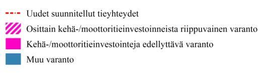 Investoinnit koskevat erityisesti koilliskehää, läntistä ohikulkutietä, Vt 4 Vaajakosken moottoritietä sekä Vt 4:ä Kirri Tikkakoski-välillä.