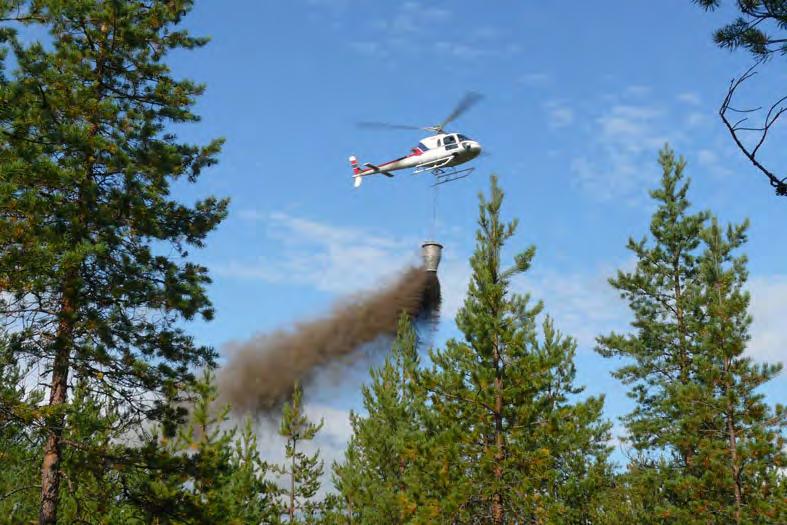 Siinä on huomioitava myös varastopaikan ympäristön korkea puusto, sähkölinjat ja muut esteet. Suositeltava lentomatka varastopaikalta lannoituskuviolle on enintään 2 km.