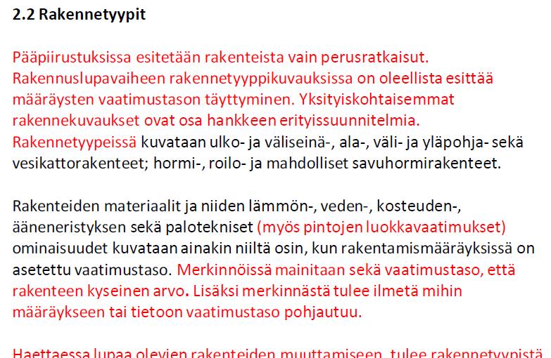 ohjetta rakentamista koskevista suunnitelmista