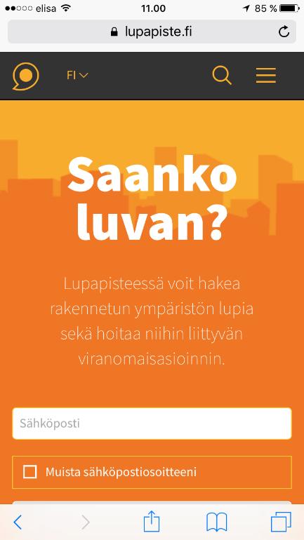 Palvelu on kunnille maksullinen. Palvelu on käytettävissä osoitteesta: https://www.lupapiste.fi/.