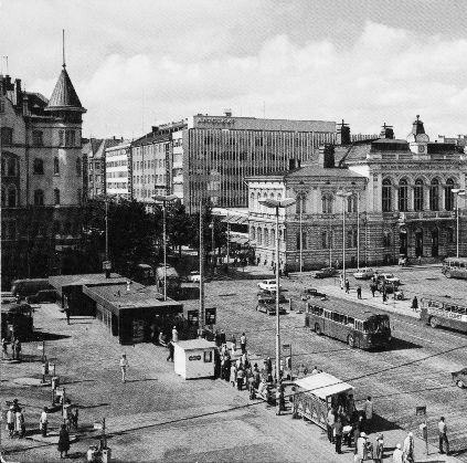 Postikortti Keskustorista 1970-1980-lukujen