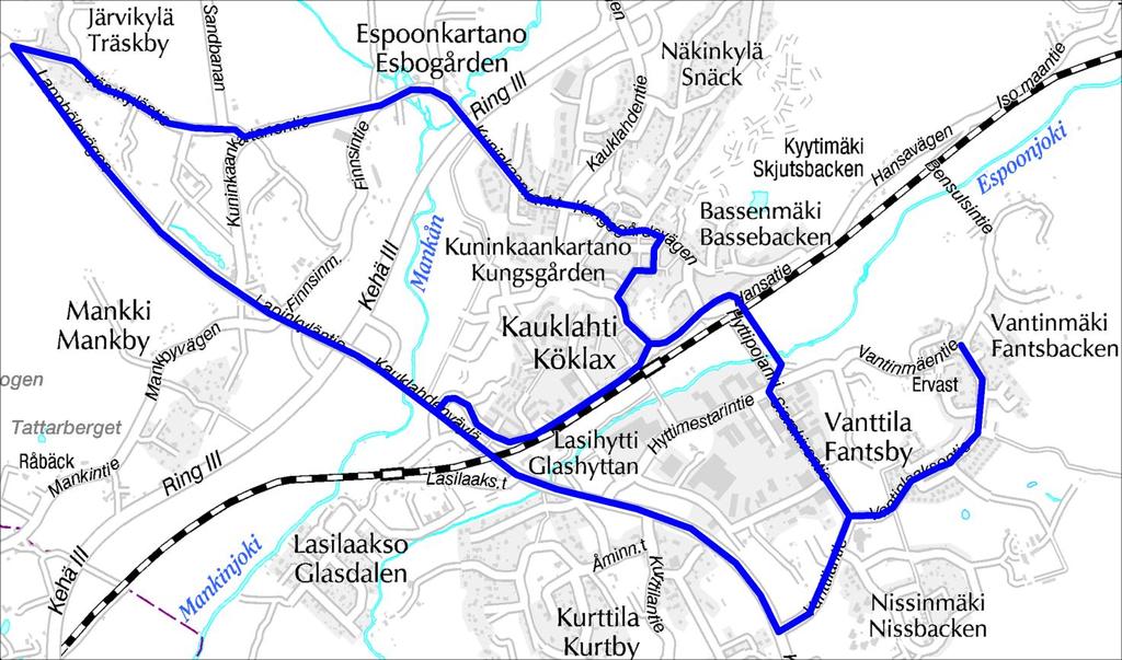 Linja 166 Kauklahden pienkalustolinja Linja 166 Ruuhka Päivä/Ilta Hiljainen aika La, päivä Vuoroväli, min 30 30 - - - Minimikierrosaika, min 30 30 - - - Suoritelaskennan kierrosaika, min 30 30 - - -