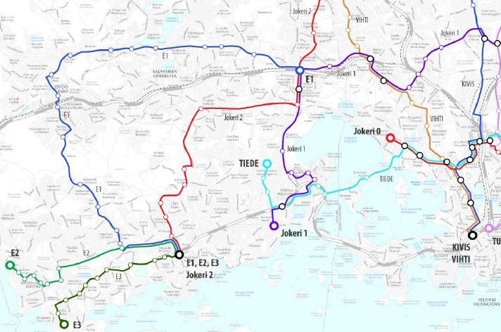 1.7 Yhteydet aiempiin suunnitelmiin Länsimetron liityntälinjastosuunnitelmaa laadittaessa on tarkasteltu aiempien linjastosuunnitelmien ratkaisuja ja arvioitu niiden toteutettavuutta