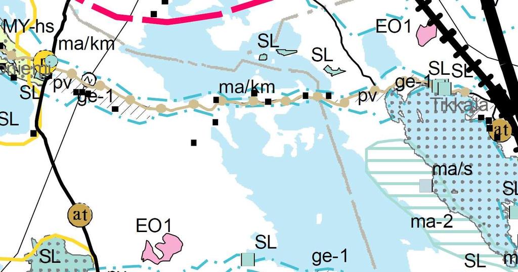 RÄÄKKYLÄ Oinaanniemen ranta-asemakaavamuutos 3 Suunnittelutilanne Maakuntakaava Maakuntakaavan 1. vaihe on vahvistettu valtioneuvostossa 2007, kaavan 2. vaihe ympäristöministeriössä 2010 ja 3.