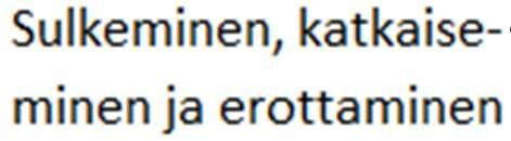 Mikäli pääkytkin jättää osan keskuksesta jännitteiseksi, pitää se merkitä yksikäsitteisesti, kuten kuvassa 3 näkyy [22, s. 270]. Kuva 3. Pääkytkin.