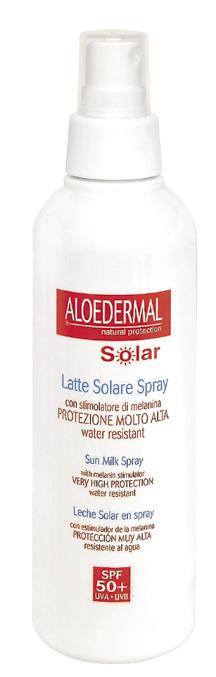 ALOEDERMAL SOLAR 50+ SPF -AURINKOSUOJAT Runsaasti luonnollisia ainesosia sisältävä, ihoa