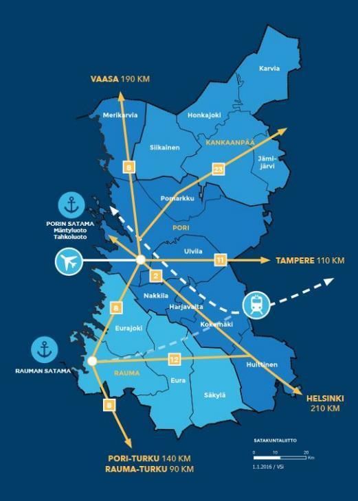 Maakuntauudistus Satakunnassa Satakunta on turvallinen ja elinvoimainen alue ihmisille, palveluille, elinkeinoelämälle, taloudelle ja ympäristölle Osaaminen korostuu ja siitä ollaan ylpeitä