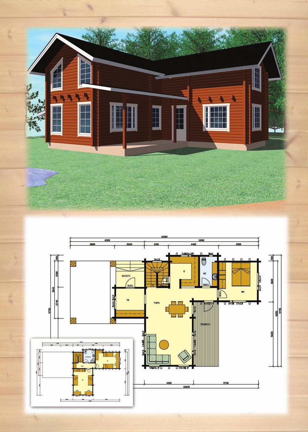 Kokonaisala 174 m 2 Total area MŠntykehrŠŠjŠ Kerrosala 70 m 2