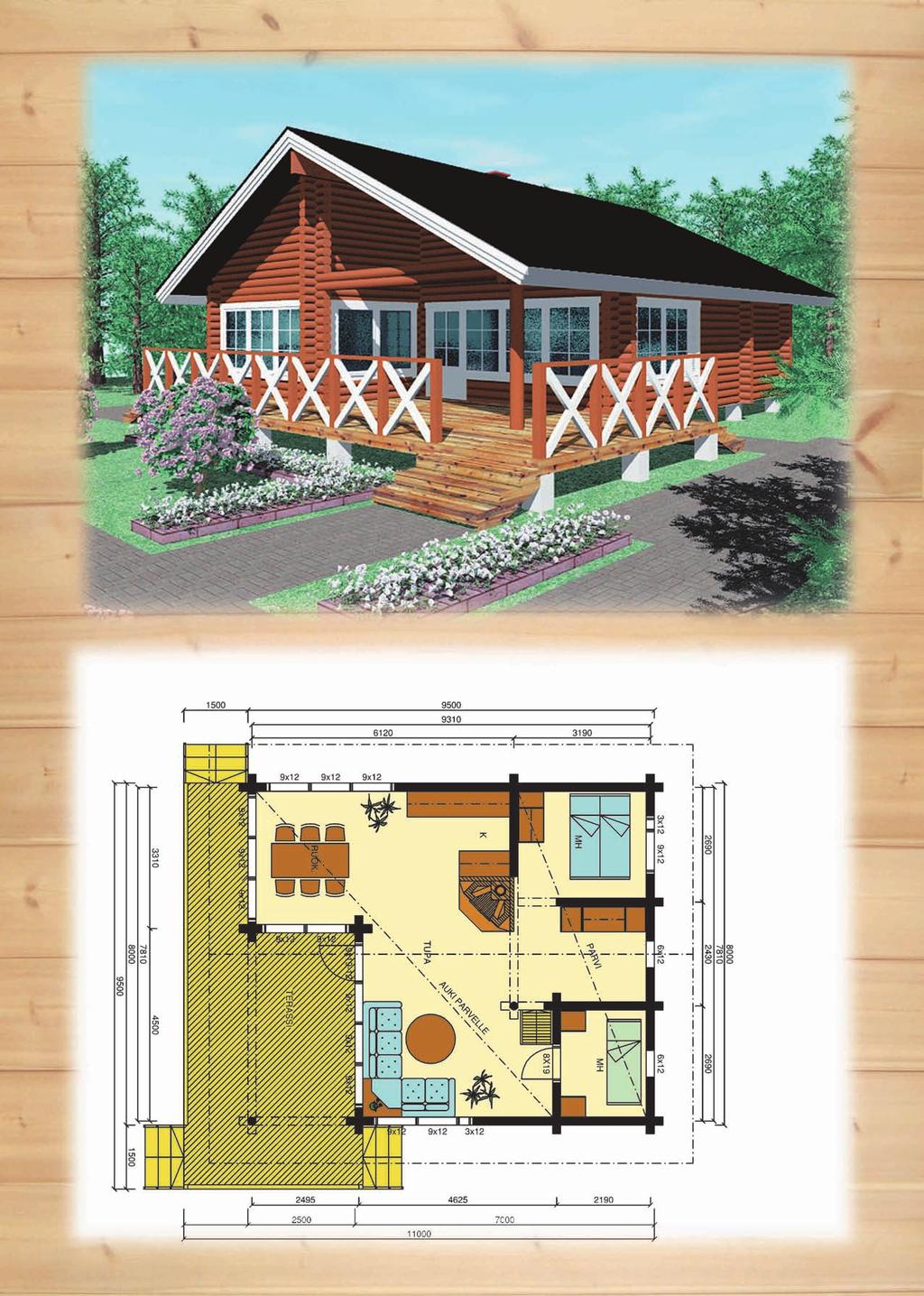 TiikerikehrŠŠjŠ Spilosoma lubricipedum Kokonaisala 128 m 2 Total area