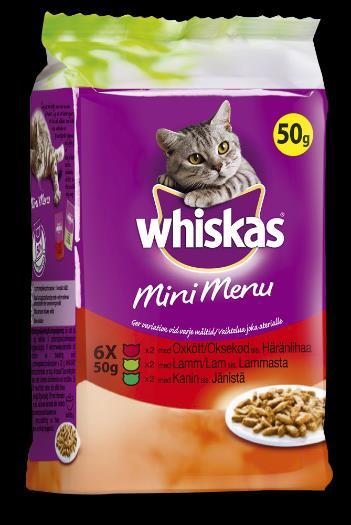 WHISKAS MINI MENU 6x50g LIHA WHISKAS