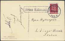 route. Finnish boxed cancellation ANK 15.