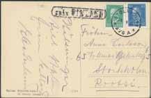 SPECIAL SECTION postal history 160 161 162 163 164 165 ex 166 167 168 161 FINLAND Vasa-Sundsvall route.
