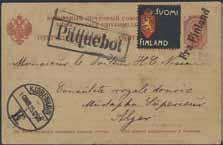 cancellation. Probably unique as a full postal item from Russia with Wisby cancellation. 1.000 188 79 RUSSIA.