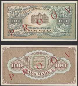 XF-UNC 100 248 Port-Kunda 1-25 Rubles 20.8.1941.