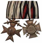 Cut-out / WW1 Black wound badge, two variations, regular and scarce cut-out 1+ 70 669 Jalkaväen hyökkäysmerkki, hopeinen