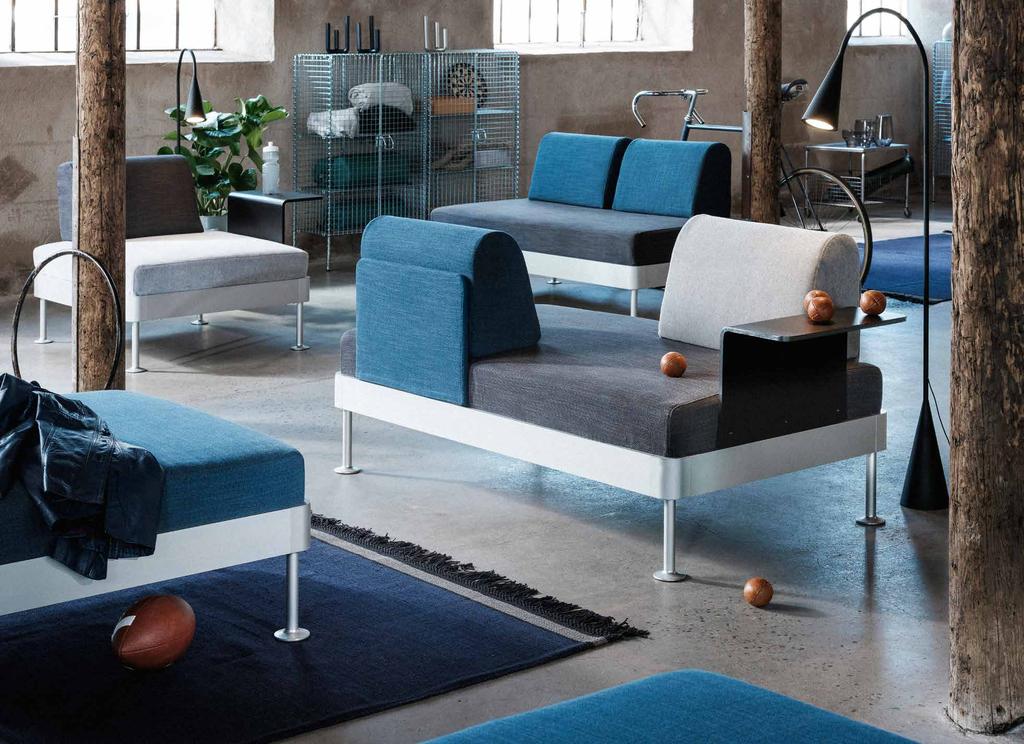 TEE OMAA JUTTUASI Helmikuussa 2018 IKEA ja Tom Dixon lanseeraavat uudenlaisen sohvan nimeltä DELAKTIG, jossa on alumiinista tehty runko.