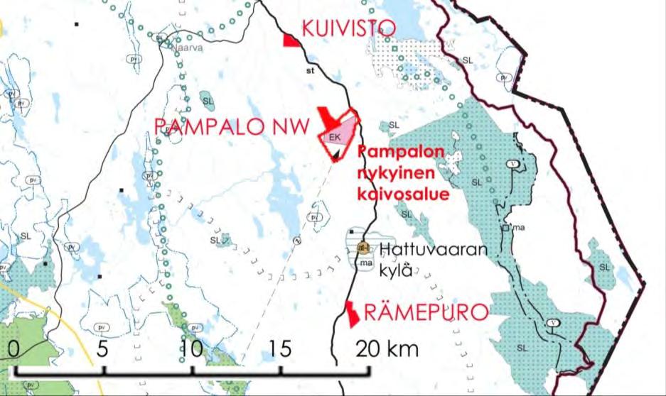 216 / 308 Kuva 83. Ote maakuntakaavan 1. vaiheen kaavakartasta, jolle on merkitty uudet kaivoshankealueet. (kuva: Kaija Maunula; kaavakartta: Pohjois-Karjalan maakuntaliitto, 2010.) 16.1.4 Maisemamaakunta Suomi on jaettu kymmeneen eri maisemamaakuntaan, joista osa jakautuu edelleen seutuihin.