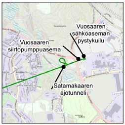 84 9.4 Vuosaari Hanasaari -energiatunneli 9.4.1 Geologia ja maankäyttö maan alla Esitetty energiatunneli mukailee maanalaisen yleiskaavan varausta maanalaiselle tilalle Sörnäisistä Vuosaareen.