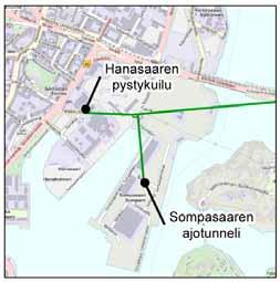 Tällä hetkellä alueella on maa-ainesvarastointia ja käsittelyä sekä väliaikaiskäyttöä. Sompasaaren satamarakenteet sijoittuvat täyttömaalle. Alue on tasaista asfalttikenttää. Kuva 9-56.