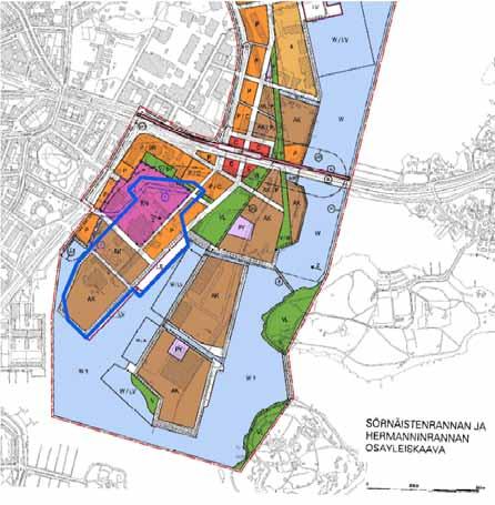 60 9.2.2.3 Osayleiskaava Hanasaaren alueelle on laadittu Sörnäistenrannan-Hermanninrannan osayleiskaava, joka on vahvistettu 2008.