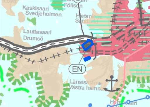 72 Kuva 9-38. Ote maakuntakaavasta. Hankealueen sijainti on esitetty sinisellä rajauksella. 9.3.2.2 2.