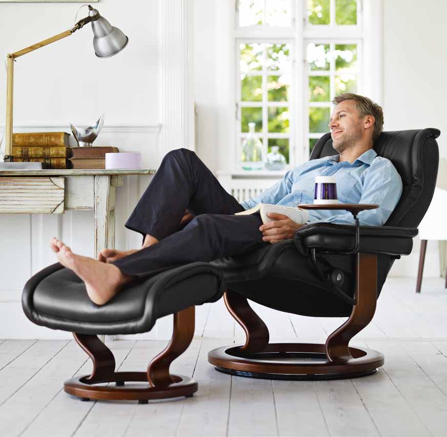 StreSSleSS Royal Large/StreSSleSS Wing Stressless Wing. Kuvan malleissa Paloma Black/musta Comfort Onko tuolin korkeus ja leveys sinulle sopiva?