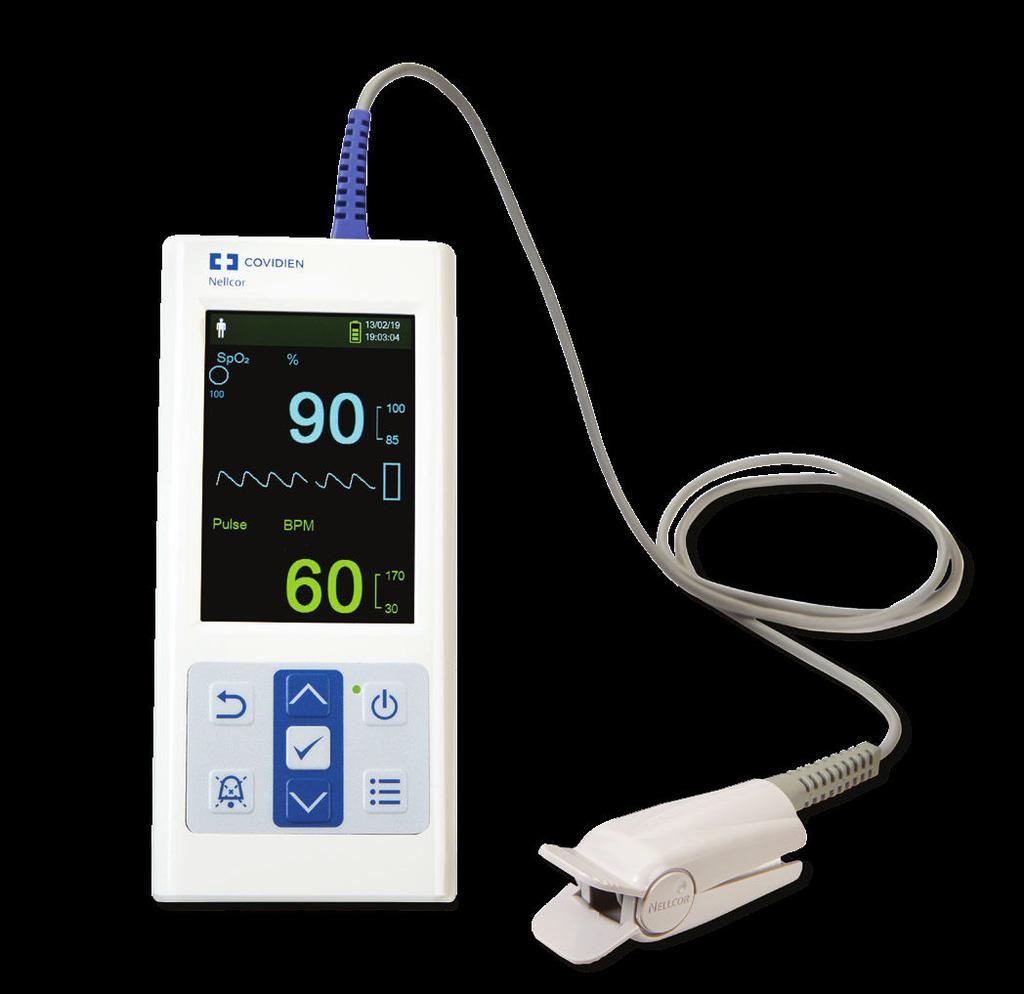 MITTAUSVÄLINEET Nellcor SpO2 taskukokoinen pulssioksimetri Nellcor- kannettava potilaan SpO2-seurantajärjestelmä on helppokäyttöinen kannettava monitori, jolla voidaan suorittaa jatkuvaa ja