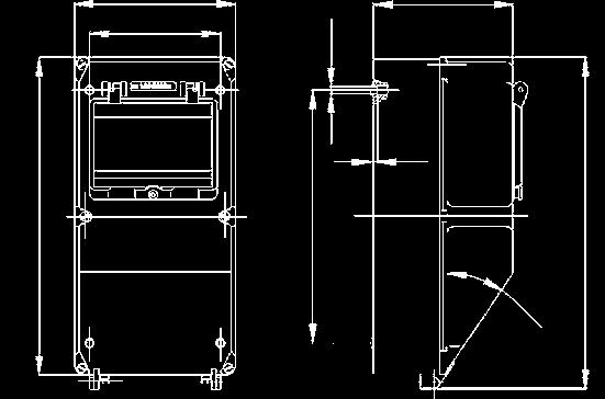 avoin alaosa: 2 x M32 x 1,5, DIN-kiskolla, N- ja PE-liittimet Mitat: 245 x 160 mm 144 341 172 140 Ø8,5 272 6,5