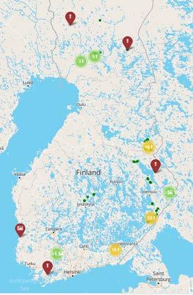 Edellä mainituista syistä pilottikuljettajat antoivat melko vähän kelirikkohavaintoja langattomalla napilla (kuva 17).