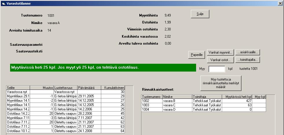 22/92 KÄYTTÖOHJE Asteri Tilaustenkäsittely 3.