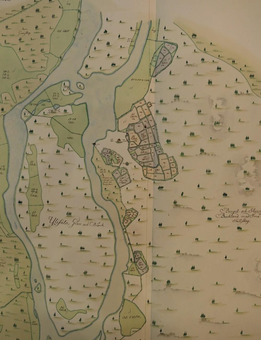 29 Ote vuoden 1751 isonjaon kartasta, johon on merkitty yksi Helaakosken talo, talolla oli oma mylly.