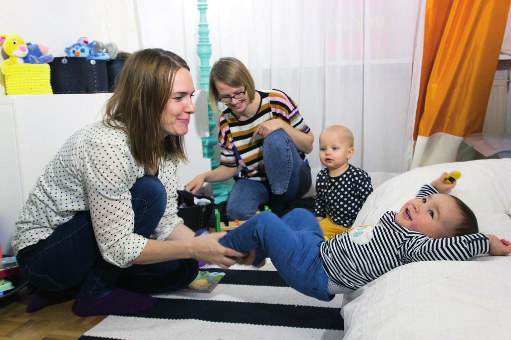 Lastenhoito- ja Perhekummitoiminta Kanta- Hämeessä lastenhoitotoiminnassa on mukana 26 hoitajaa Tilapäinen lastenhoitoapu Mannerheimin Lastensuojeluliiton lastenhoitotoiminta