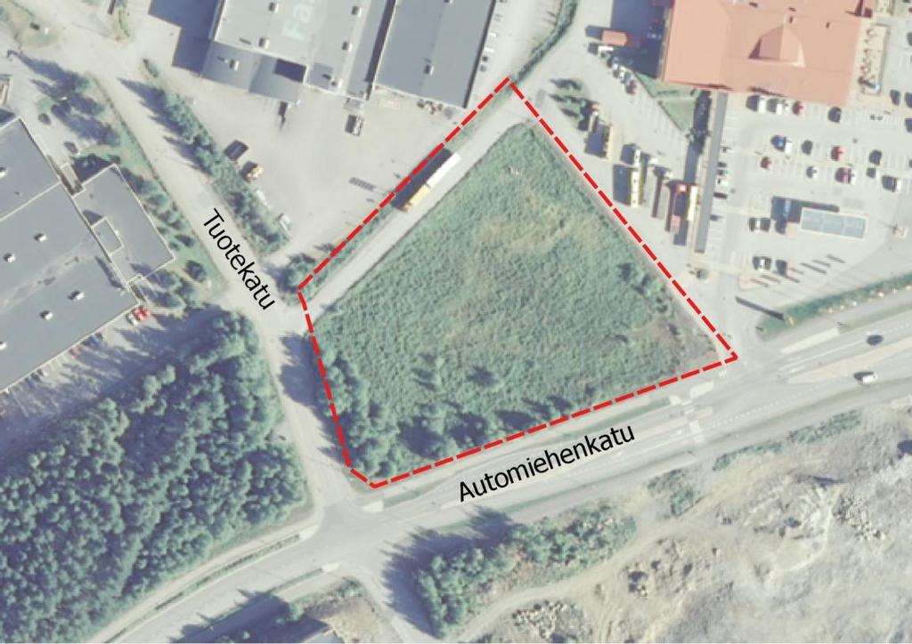 Lahdesjärven AK8669 hulevesiselvitys 23.8.2017 3 (15) Nykyisellään alue on pääosin rakentamatonta.