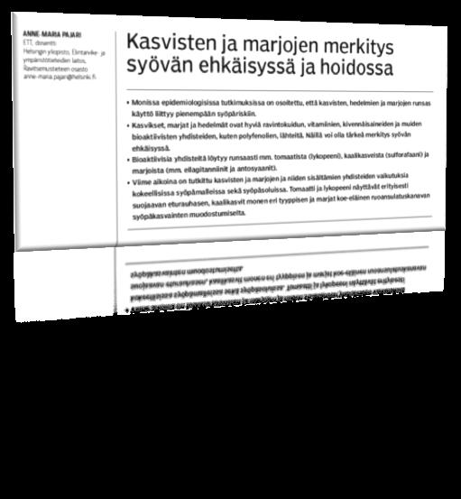 (eturauhassyöpä), marjojen polyfenolit, porkkanan ja