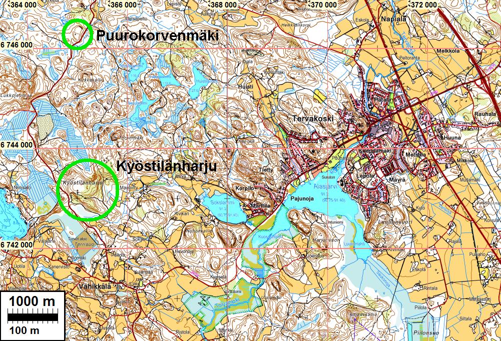 2 Sisältö: Kansikuva: Perustiedot... 2 Inventointi... 2 Kartat... 4 Kyöstilänharjun itärinnettä, etelään.