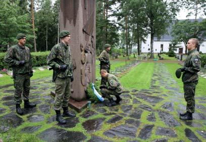 Sotilasvala- ja -vakuutuspäivä happirikkaassa sotilaankelissä Vekaranjärvellä